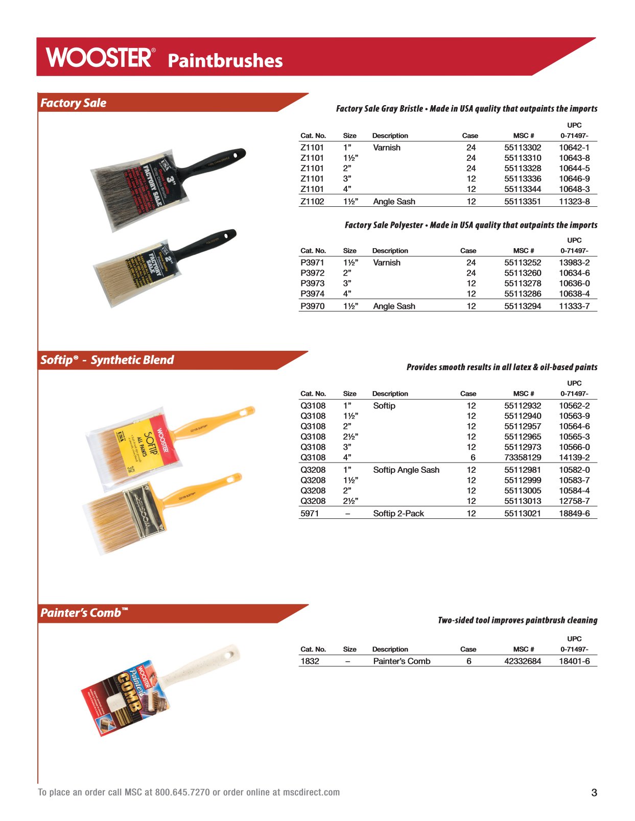 Wooster Brush 5971 Softip Two Pack Paintbrushes
